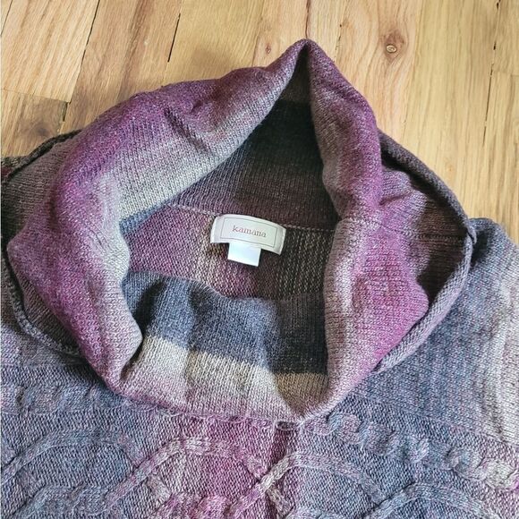 Kamana Cowl Sweater Poncho Size Medium - Picture 2 of 7